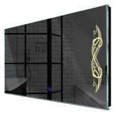 Specchio LED Rettangolare | Pulsante touch | Luce bianca calda - Reyze Serie Good Vibes Modello 6
